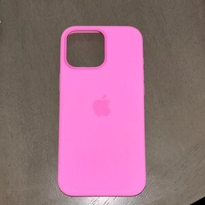 Apple Pink Silicone Case for iPhone 16 pro max